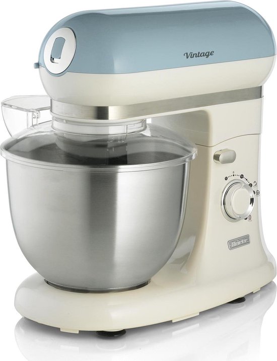 Ariete 1588/05 | Vintage keukenmachine | 5.5 liter | 3 accessoires | 2400 Watt | Blauw van Ariete