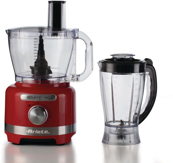 Ariete 1782/00 - Moderna food processor - keukenmachine - hakmolen - blender - Rood van Ariete