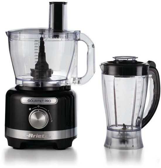 Ariete 1782/02 - Moderna food processor - keukenmachine - hakmolen - blender - Zwart van Ariete
