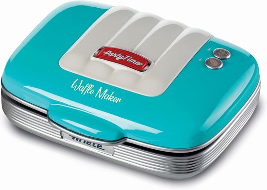 Ariete 1973/01 - 50's Style Waffelijzer - 700W - Anti-aanbakplaat - Licht blauw van Ariete