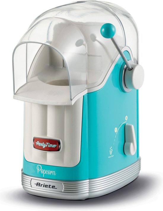 Ariete 2958/01 Popcorn Machine - popcornmaker - Bereiding zonder vet - Hetelucht - Klaar in 3 min - blauw