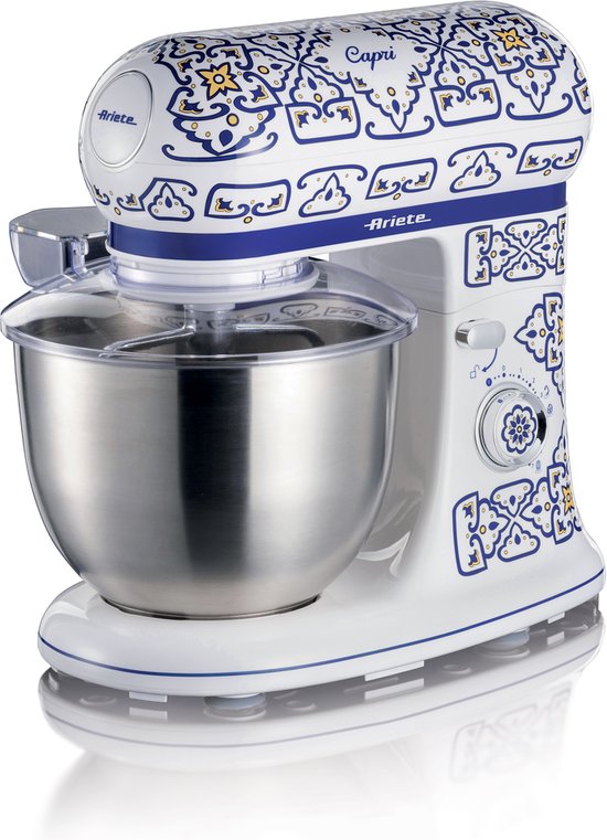 Ariete Capri 1588 - Italiaans design keukenmachine - 5.5 liter - 3 accessoires - 2400 Watt - 7 snelheden van Ariete