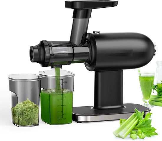 Ariqo Slowjuicer - Juicer - Juicers - Eenvoudige Schoonmaak - Blad en Steel - 220V - Zelf Onstopping - 92% Sap Opbrengst van Ariqo