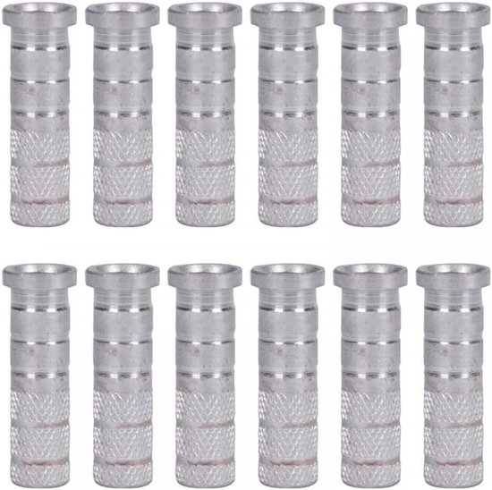 Arrow Insert Base, 12 stuks vervangende boogschieten aluminium pijlen inserts voor 6,2 mm pijlas, pijlschacht archery accessoires