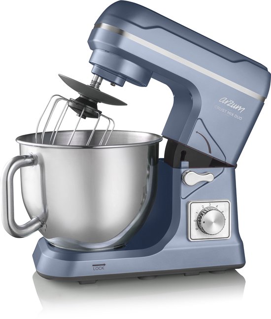 Arzum Crust Mix Duo Stand Mixer | Dreamline AR1129 - 1000W - 5 liter - 6 snelheden - pulsestand - paars van Arzum
