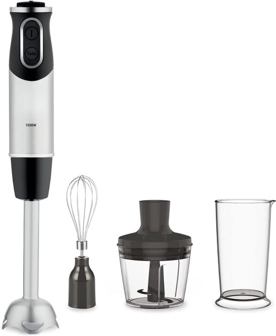 Aura® Mixer staafmixer - Mixer - Mixer handmixer - Zilver - ‎40cm x 7cm x 7 cm van Aura®