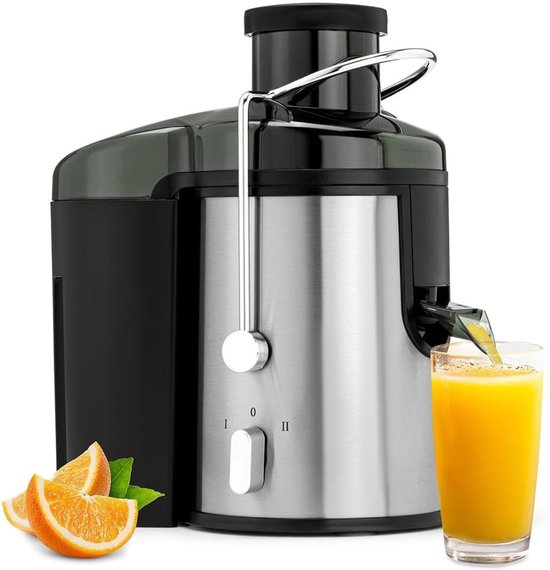 Aura® Sapcentrifuges groenten en fruit - Sapcentrifuges - Slowjuicer - Zwart roestvrij staal - ‎10cm x 10cm x 10cm van Aura®