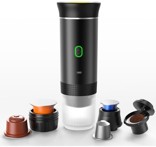 Aurixi® Draagbare Koffiemachine - Blender To Go - Draagbare Blender - Zwart - 90cmx 90cm x 27cm van Aurixi