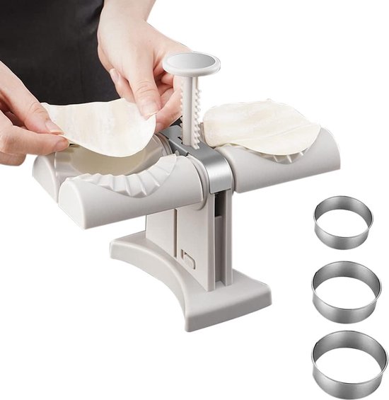 automatisch, dubbele kop automatische knoedelmaker deegzakvorm ravioli maker roestvrij staal keukenaccessoires ravioli dumpling vorm