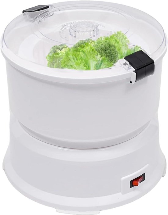 Automatische Aardappelschilmachine - Elektrische Schiller - Snel Groenten Schillen - 2-in-1 Functie - 1 kg Capaciteit - Wit