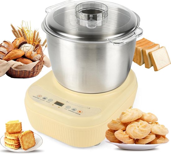 Automatische Brooddeeg Kneedmachine van Roestvrij Staal met Thermostatische Fermentatie en Intelligente Timer voor Perfect Brood bakken