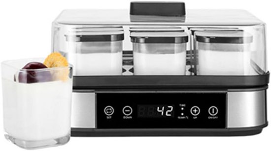 Automatische digitale yoghurtmaker voor Griekse yoghurt met temperatuur- en timerfunctie van Merkloos