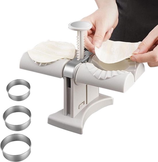 Automatische dubbele kop knoedelmaker - deegzakvorm, ravioli maker - roestvrij staal keukenaccessoires van Dyna-Living