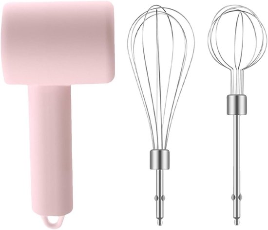 Automatische Eierklopper - Elektrische Garde - Bakken en Koken - Stil en Draadloos - 3 Snelheden - Roze