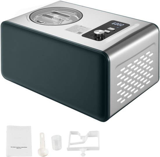 Automatische ijsmachine met compressor, direct gebruik, capaciteit 1,5 liter van Merkloos