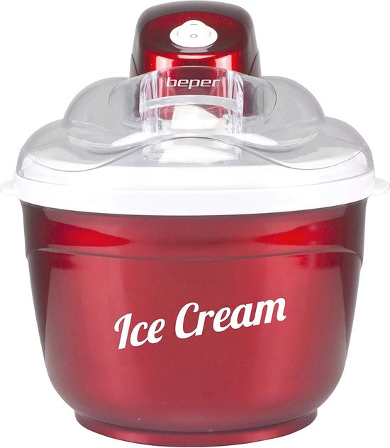 Automatische ijsmachine voor het maken van ijs, sorbet en yoghurt - 1,5 L, Aluminium/ABS, Rood van $