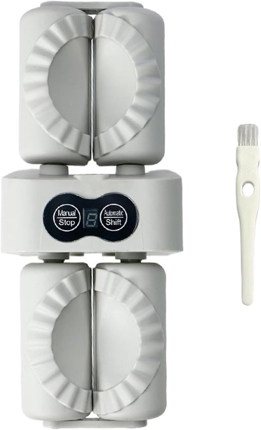 Automatische Knoedel Maker - Dumpling Pers - Thuis Koken - Dubbelzijdige Kop - 24 cm - Wit