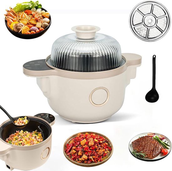 Automatische kookmachine - Keukenrobot - Moeiteloos koken - 360 graden verwarming - 35 liter inhoud - Zwart