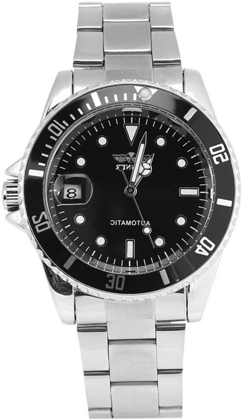 Automatische mechanische horloge voor mannen, roestvrijstalen armband, elegante stijl, 3 kleuren beschikbaar, luxe accessoire