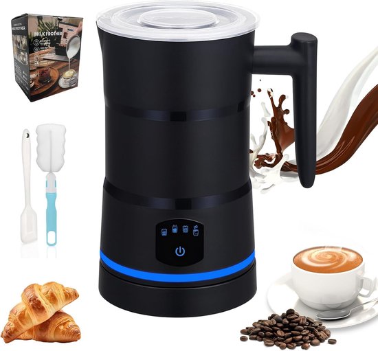 Automatische Melkschuimer 4-in-1 voor Heet en Koud Melkschuim, Perfect voor Koffie en Chocolade