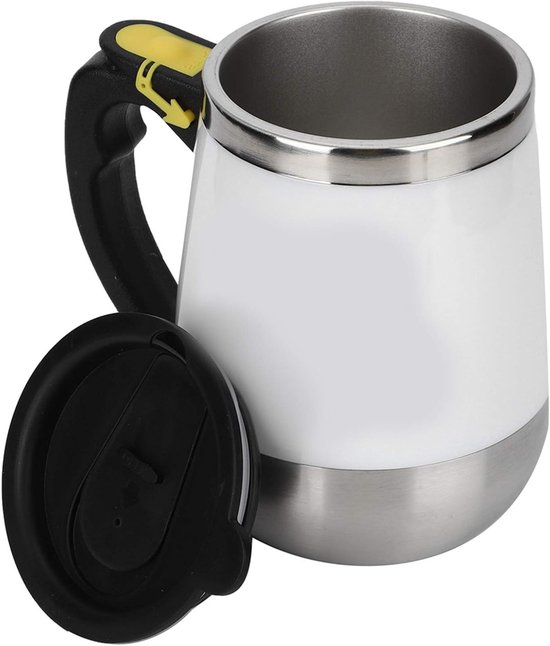 Automatische Roerbekers voor Koffie, Melk en Chocolademelk - RVS, USB Oplaadbare 400ML Mengbeker met Zelfroerfunctie