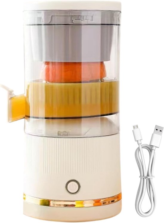 Automatische Sapcentrifuge - Sapmaker Citrus - Vers Sap Maken - Scheidt Pulp Automatisch - 11 x 23.5 cm - Wit