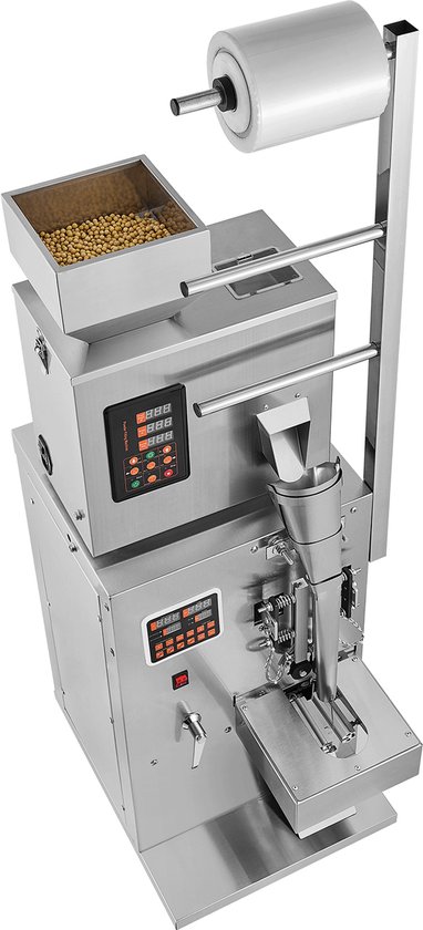 Automatische Verpakkingsmachine voor Deeltjes, 1-100g, Multifunctionele Machine voor Poeder, Zakjes, Wegen en Vullen, Geschikt voor Thee, Zaden, Korrels, Meel, Bonen en Glitter van Merkloos