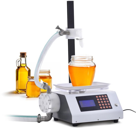 Automatische Vloeistof Vulmachine 50-5000g Digitale Flessenvuller met 120W Tandwielpomp - Professionele Liquid Filling Machine voor Parfum, Drank, Olie, Honing en Sauzen - Nauwkeurige Doseermachine met Verstelbare Standaard en Anti-Druppel Nozzle van Merkloos