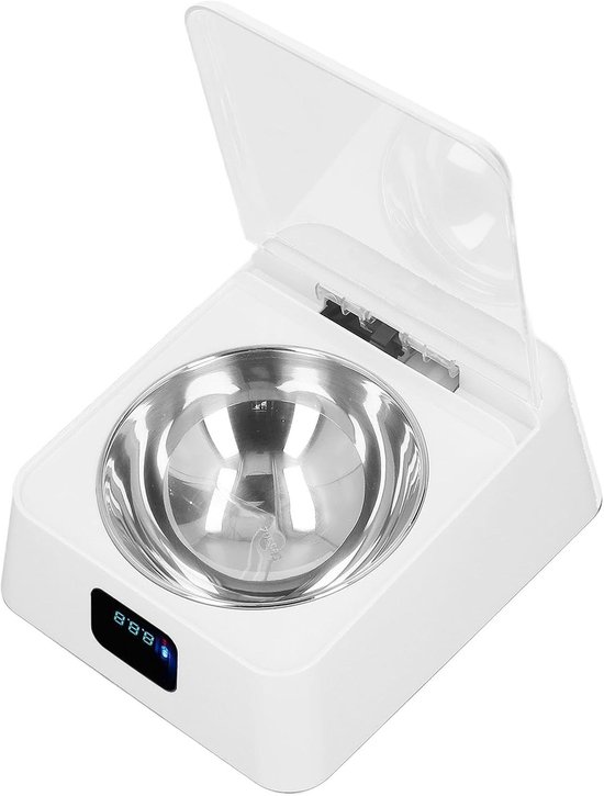 Automatische Voederdispenser voor Huisdieren, 350ML met Inductiedeksel voor Katten en Honden, Slimme Voeding voor Dieren