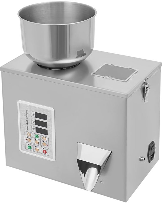 Automatische Vulmachine - Pelletpers Doseerder - Kleine Producten Vullen - Infrarood Sensor Controle - 1-50g Bereik - Zilver