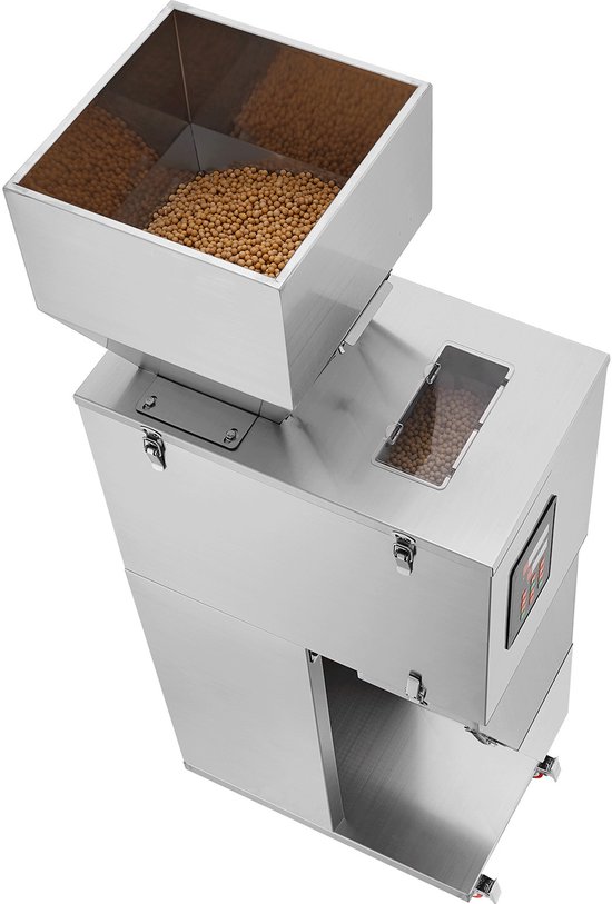 Automatische vulmachine voor deeltjes, 20–3000 g (0,044–6,6 lbs), roestvrijstalen weegvuller met voetpedaal voor bonen, zaden, granen, thee van Merkloos