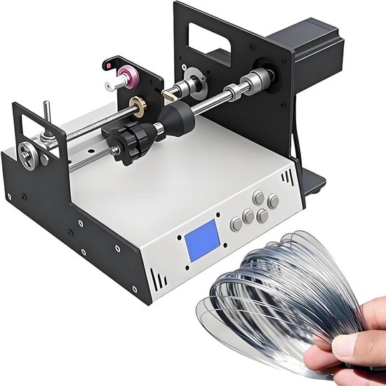 Automatische Wikkelmachine - Draad Spoel Machine - Precisie Wikkelen - CNC Besturing - 0.01mm Nauwkeurig - Grijs