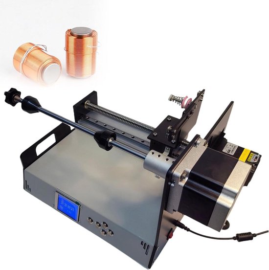 Automatische Wikkelmachine - Spoel Machine - Draad Precisie Wikkelen - Intelligent Programma - 30x25x25cm - Grijs