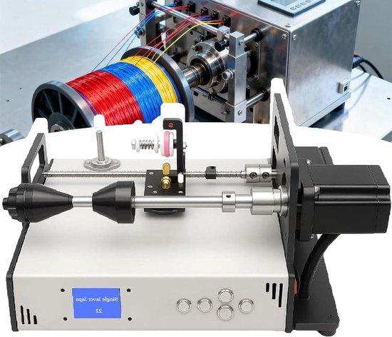 Automatische Wikkelmachine - Spoel Wikkelaar - Precisie Wikkelen - 0.01mm Nauwkeurigheid - 10cm Diameter - Grijs van Merkloos