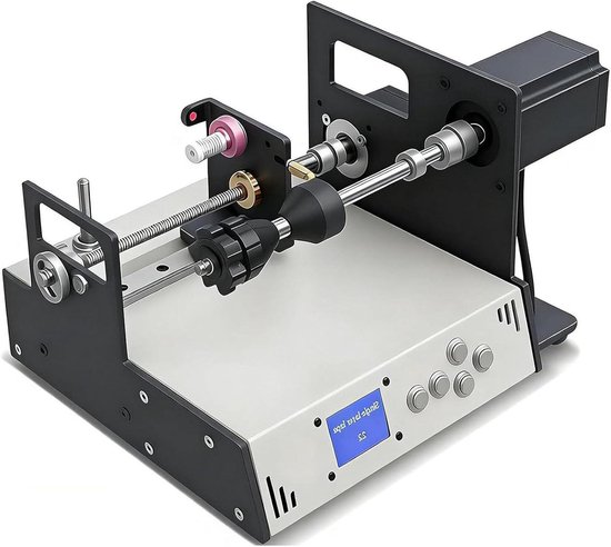 Automatische Wikkelmachine - Spoel Winder - Precisie Wikkelen - Instelbare Snelheid - 23 Nm Koppel - Grijs