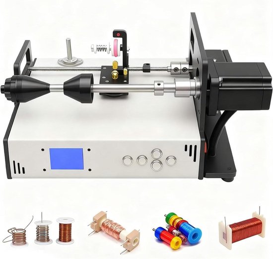 Automatische Wikkelmachine - Spoelwikkelapparaat - Draad Ordenen - Precisie Instelbaar - 30x25x25 cm - Grijs