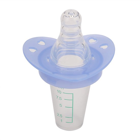 Baby Liquid Medicine Dispenser, Baby Pacifier Feeder Newborn Medicine Pacifier Silicone Nipple Type Liquid Medicine Feeder van Merkloos
