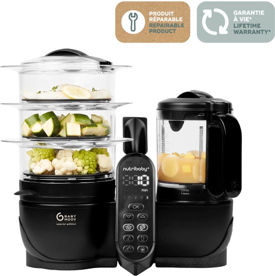 Babymoov Nutribaby+ XL - Mineral Black van Merkloos