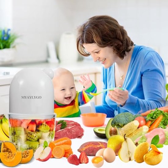 Babyvoedingsmachine voor gezonde puree en smoothies, ideaal cadeau voor zelfgemaakte babyvoeding van Merkloos