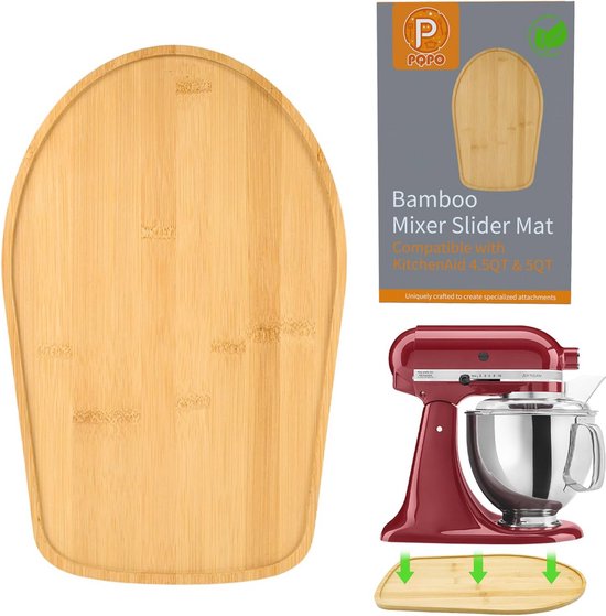 Bamboe Mixer Slider voor Keukenhulp 4.5/5 Quart Tilt-Head Stand Mixer