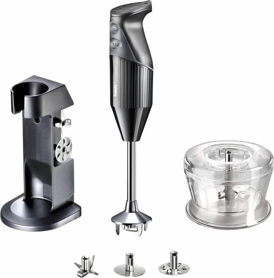 Bamix Deluxe Staafmixer Zwart - 200W - Met accessoires van Bamix