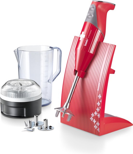 Bamix Staafmixer Set SwissLine - 200 W - Rood van Merkloos
