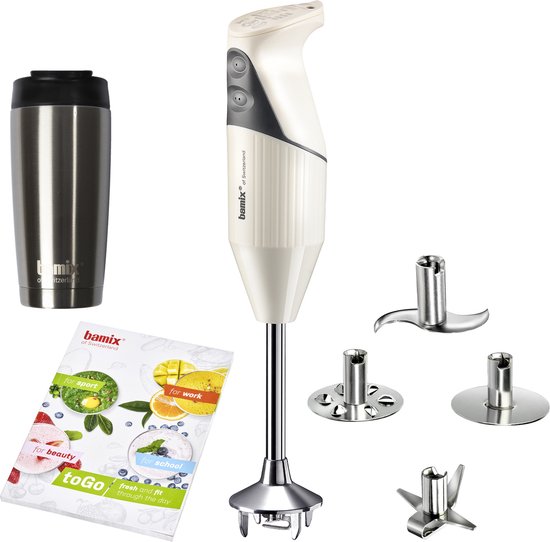 Bamix - Staafmixer - To Go-box - 200 cream - met Thermische beker van Merkloos