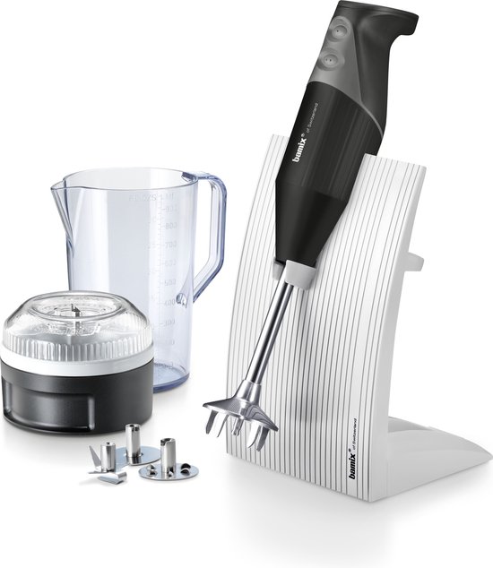 Bamix SwissLine M200 Zwart - 200W - Inclusief Accessoires en Smart Helpers van Bamix