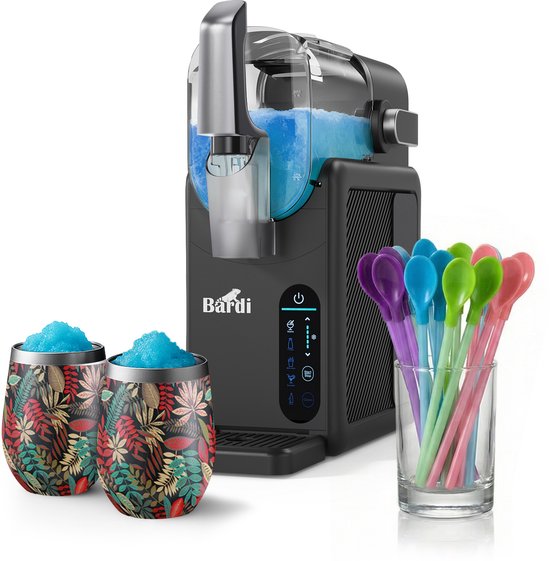 Bardi Slushmachine grijs met set cups Jungle van Merkloos