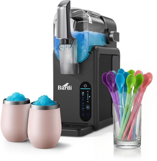 Bardi Slushmachine grijs met set cups Roze van Merkloos