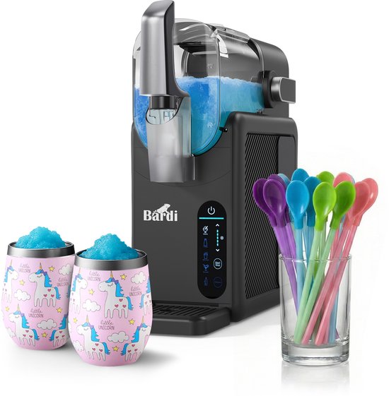 Bardi Slushmachine grijs met set cups Unicorn van Merkloos