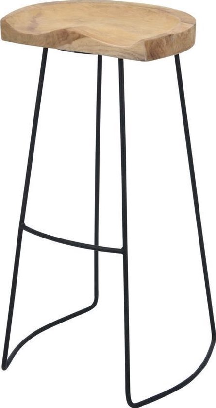 Barkruk van Teak/Metaal | 81 cm van Lamulux