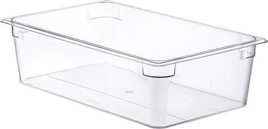 Basic Vershouddoos Gn1-1 H15cm 20l Pczonder Deksel - 53x32.5cm Transparant van Basi