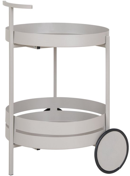 Beja Bar Trolley - Serving Cart - Drankwagen CART - Mobiele opslag - staal - 40 cm x 49,5 cm x 61 cm van MADE.com